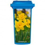 Welsh Daffodils Wheelie Bin Sticker Panel